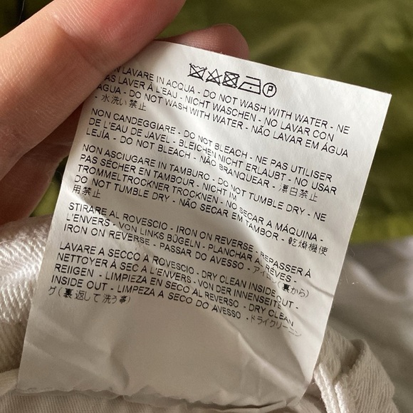 ETRO Milano Off-White Ribbon Embroidered Pants Size 29 - Picture 12 of 13